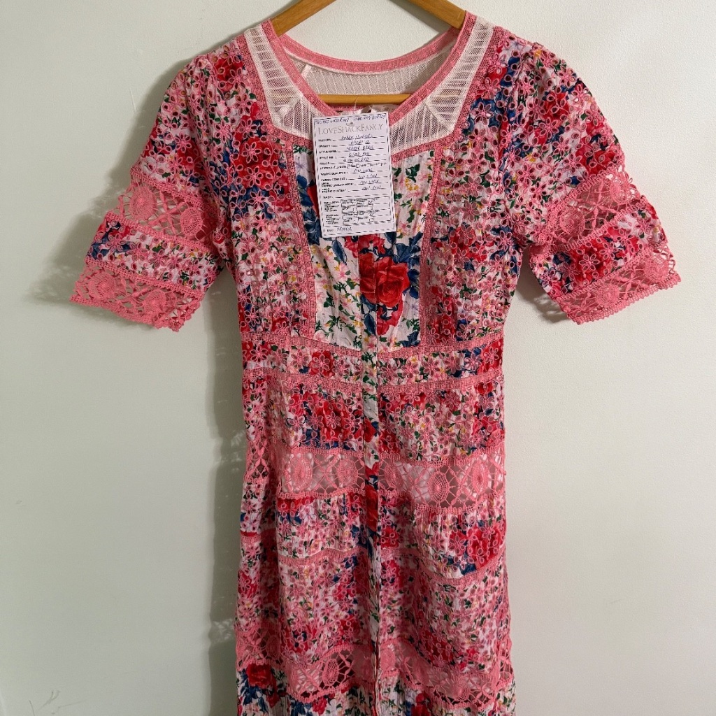Nwt Loveshackfancy Carmie Victorian Maxi Dress Small Msrp $595